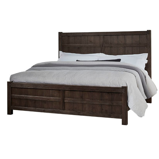 Dovetail - King Board & Batten Bed - Java