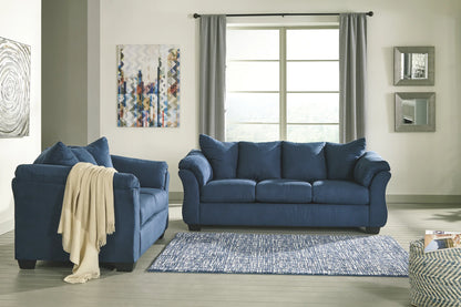 Darcy - Blue - Loveseat