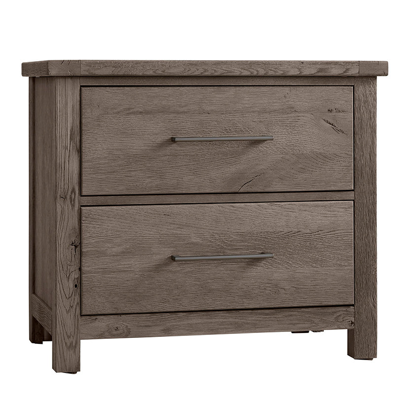 Dovetail - 2-Drawer Night Stand - Mystic Grey