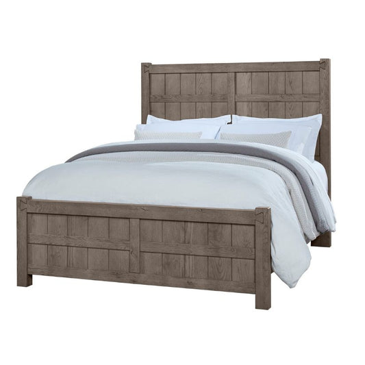 Dovetail - King Board & Batten Bed - Mystic Grey