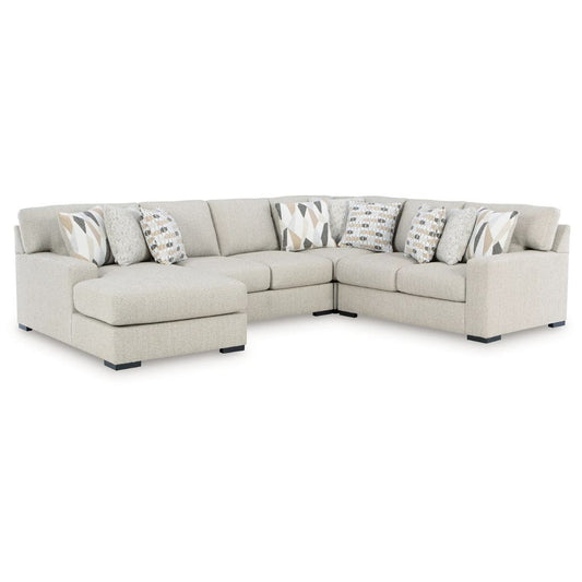 LaureLGrove - Pebble - 4-Piece Sectional With LAF Corner Chaise