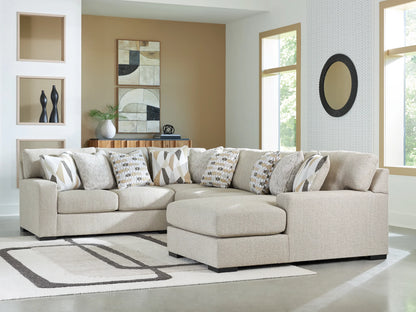 LaureLGrove - Pebble - 4-Piece Sectional With RAF Corner Chaise
