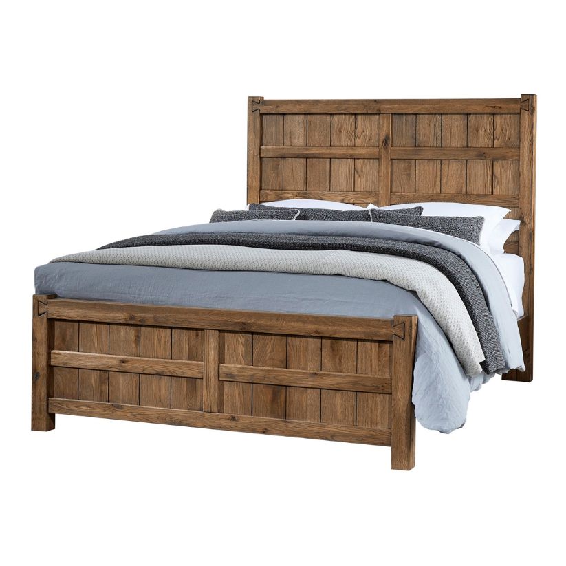 Dovetail - King Board & Batten Bed - Natural