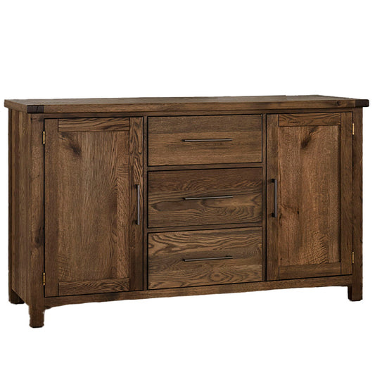 Dovetail - Server - 3 Drawers With 2 Doors - Natural