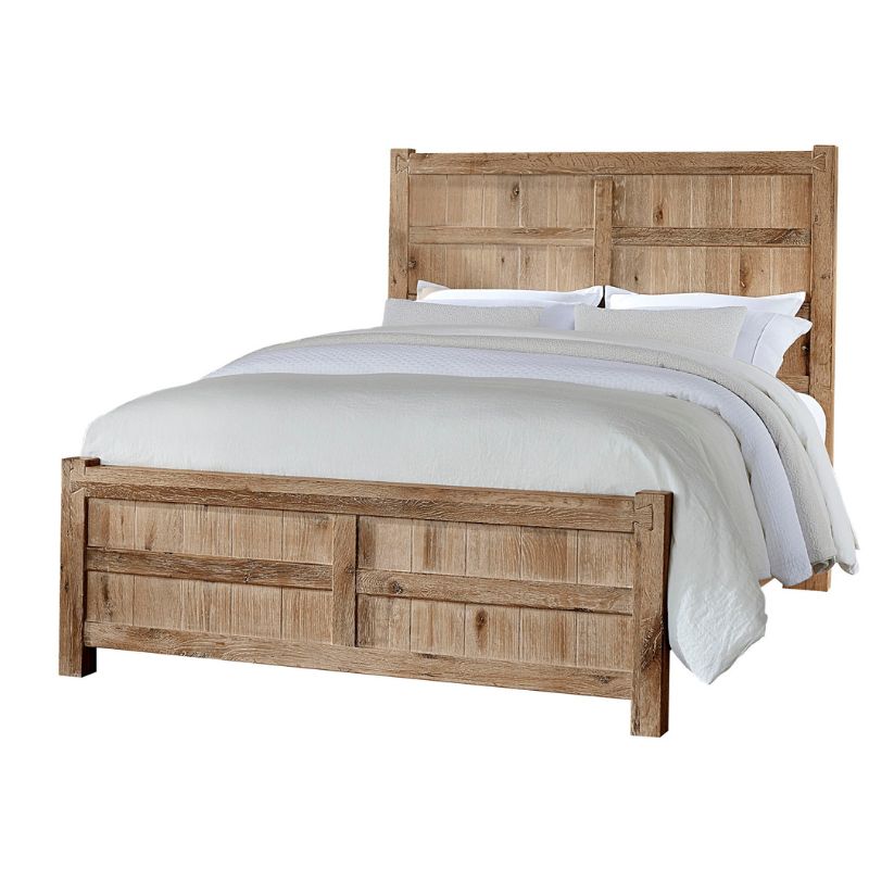 Dovetail - Queen Board & Batten Bed - Sun Bleached White