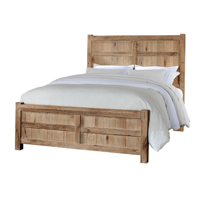 Dovetail - King Board & Batten Bed - Sun Bleached White