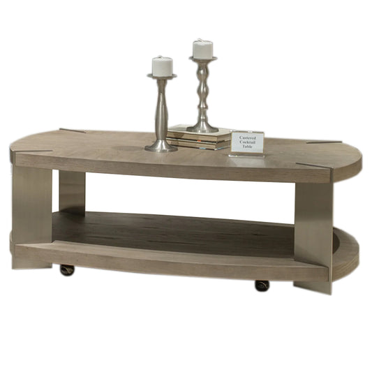 Harlow - Oval Cocktail Table - Light Brown