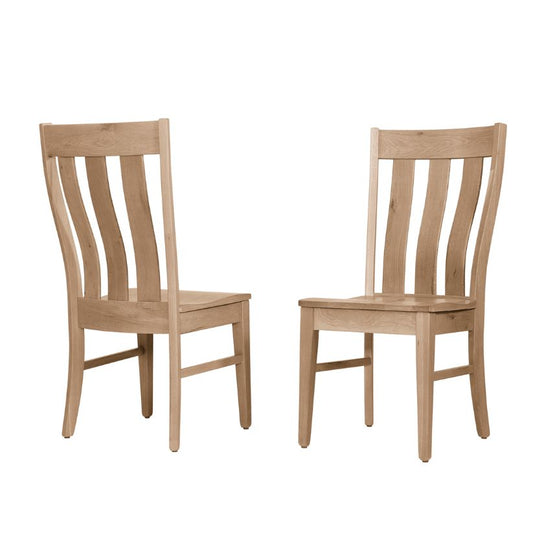 Dovetail - Vertical Slat Dining Chair - Bleached White