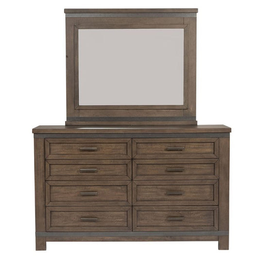 Thornwood Hills - Dresser & Mirror - Dark Gray