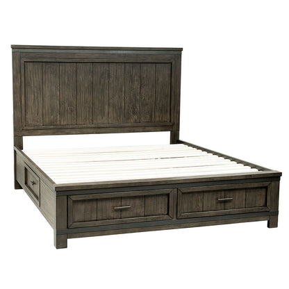 Thornwood Hills - Queen Two Sided Storage Bed - Dark Gray