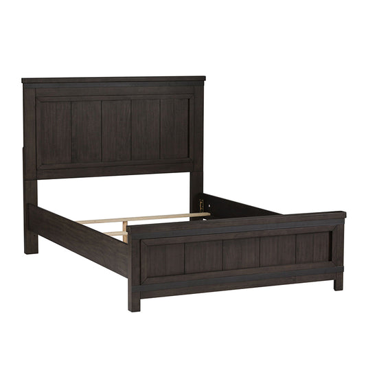 Thornwood Hills - Full Panel Bed - Dark Gray