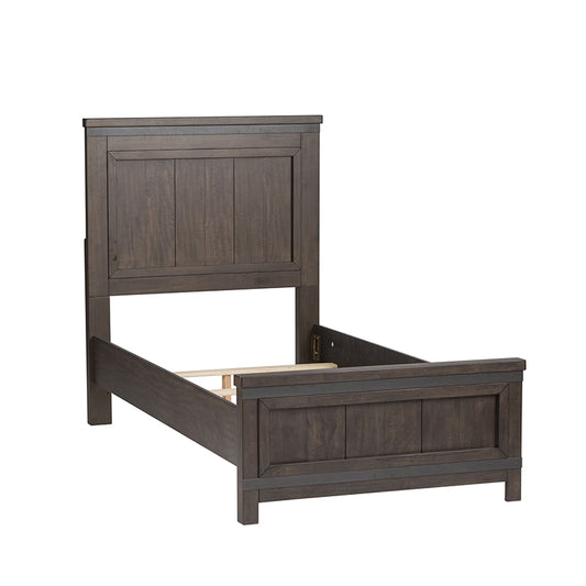 Thornwood Hills - Twin Panel Bed - Dark Gray