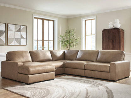 Veronella - 5-Piece Sectional With LAF Corner Chaise - Sahara