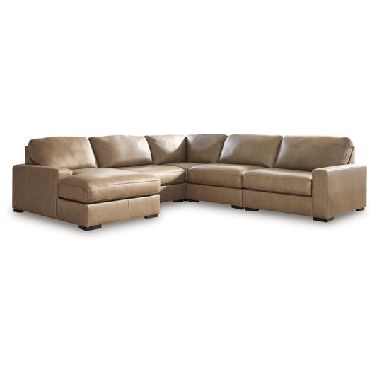 Veronella - 5-Piece Sectional With LAF Corner Chaise - Sahara