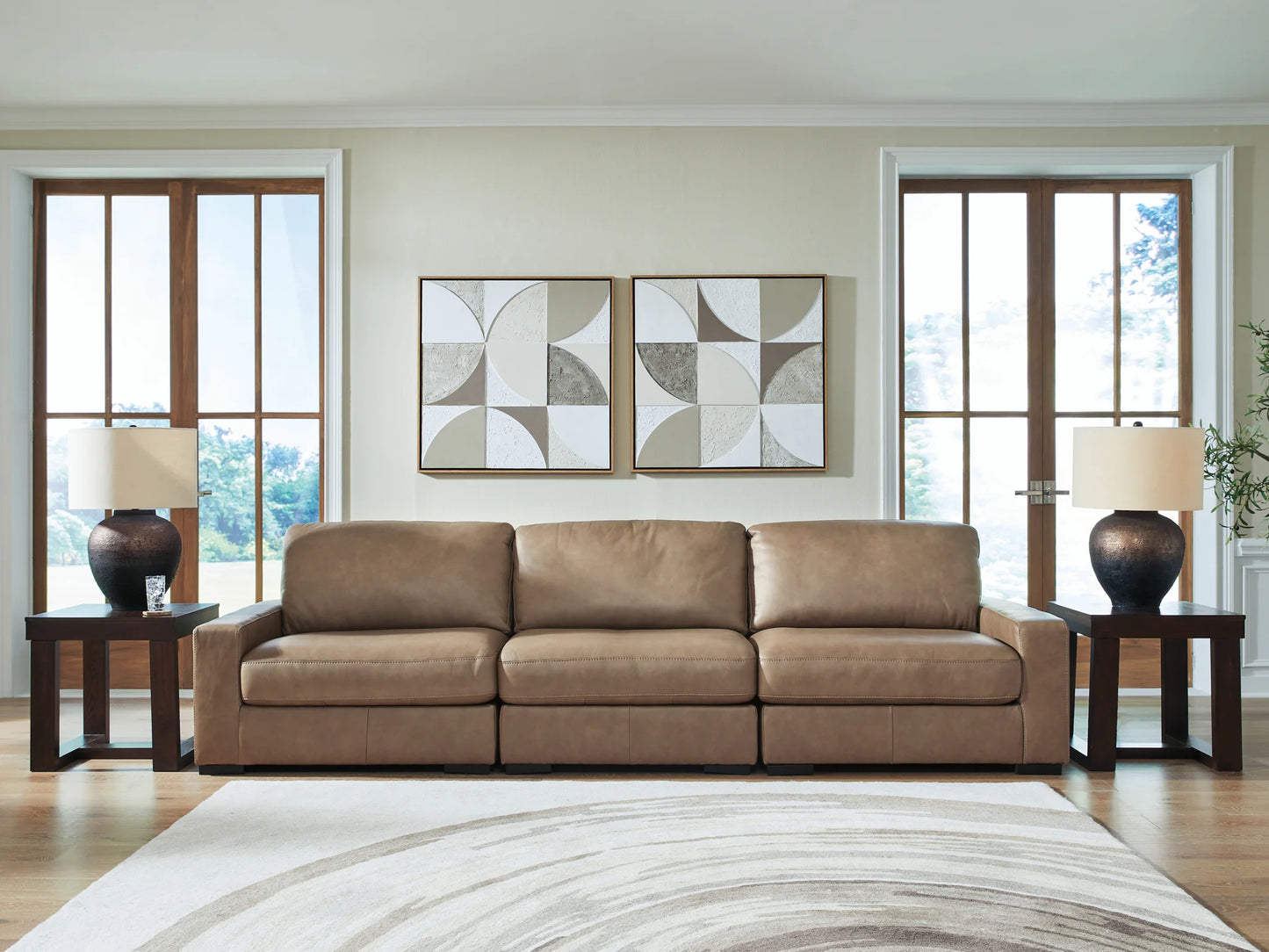 Veronella - 3-Piece Sectional Sofa - Sahara