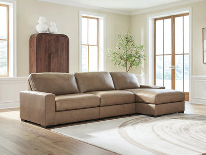 Veronella - 3-Piece Sectional With RAF Corner Chaise - Sahara