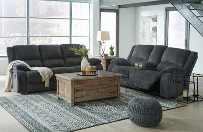 Draycoll - Dark Gray - 2 Pc. - Reclining Sofa, Loveseat