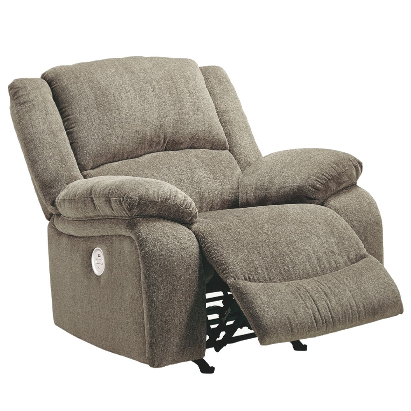 Draycoll - Pewter - Power Rocker Recliner