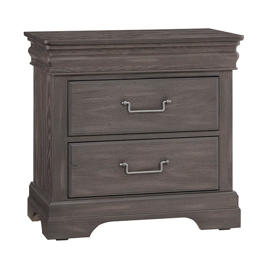 Vista - 2 Drawer Night Stand - Gray