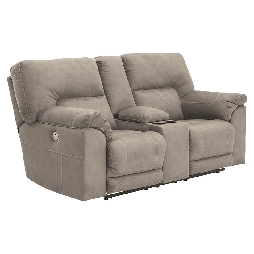 Cavalcade - Slate - Dbl Rec Pwr Loveseat W/Console