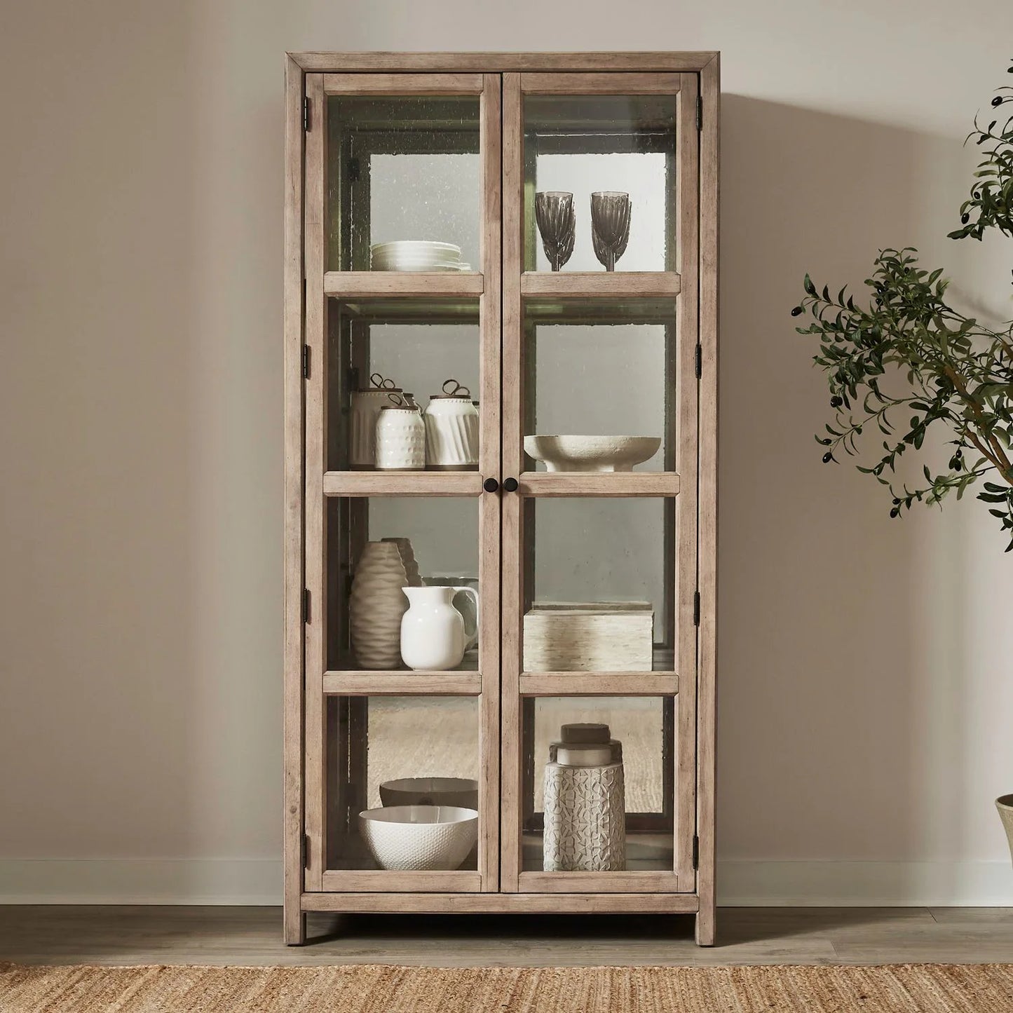 Proximity Place - Bunching Display Cabinet - Brown