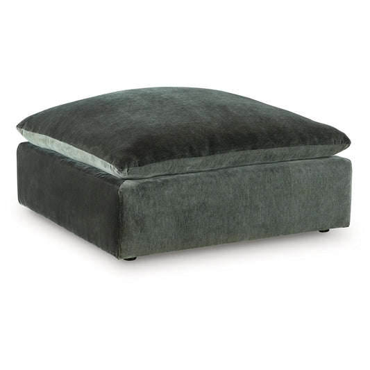 Carriage View - Jade - Oversized Accent Ottoman