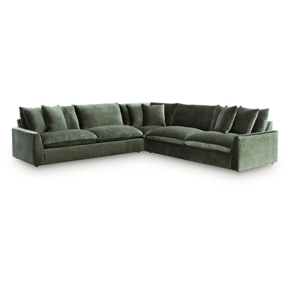 Carriage View - Jade - 3-Piece Sectional