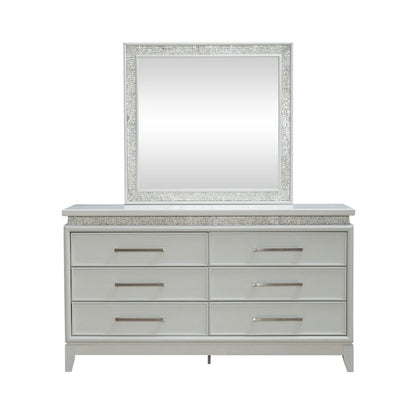 Reflections - Dresser & Mirror - White
