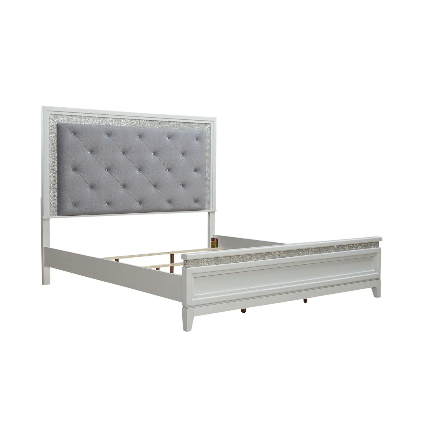Reflections - King Upholstered Bed - White