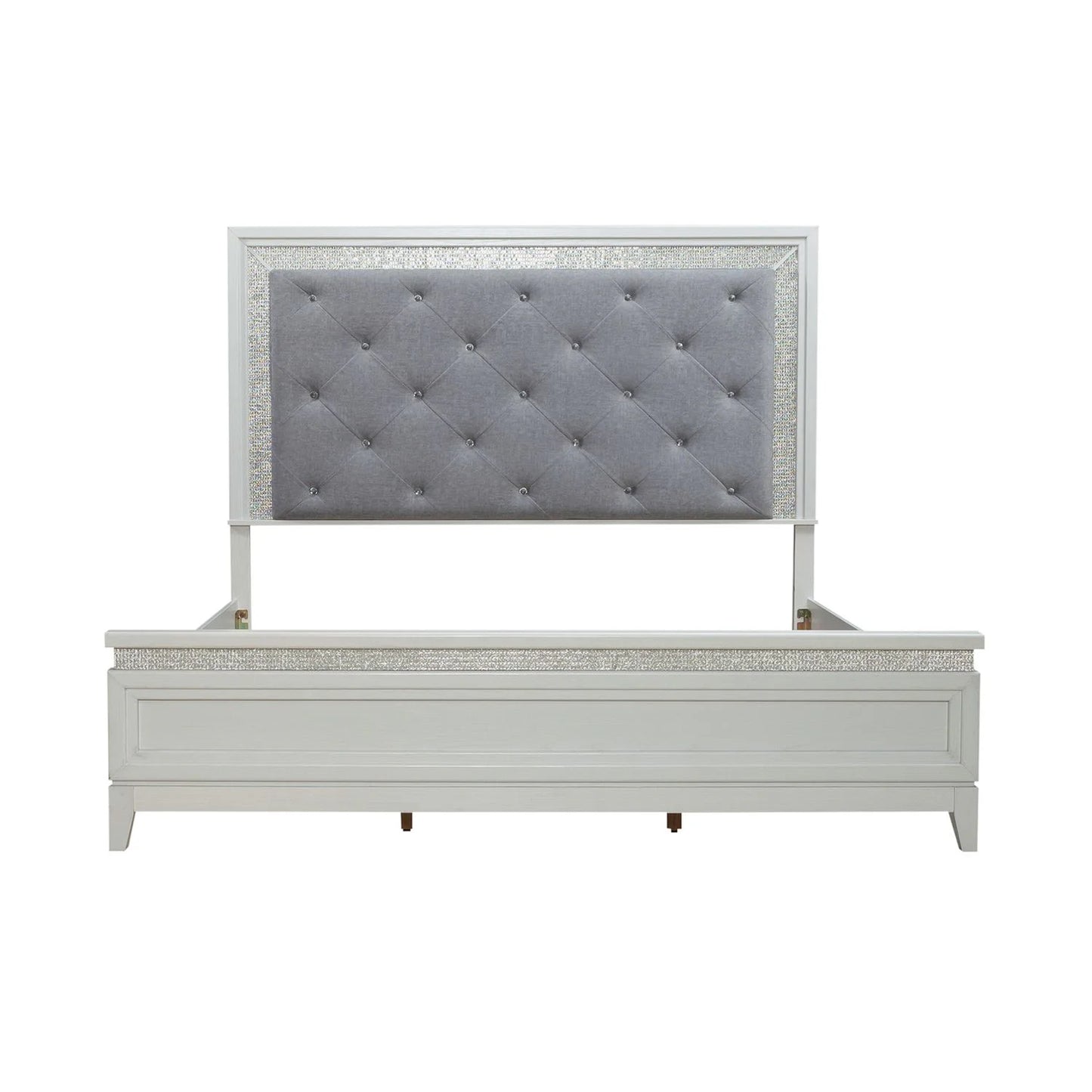 Reflections - King Upholstered Bed - White