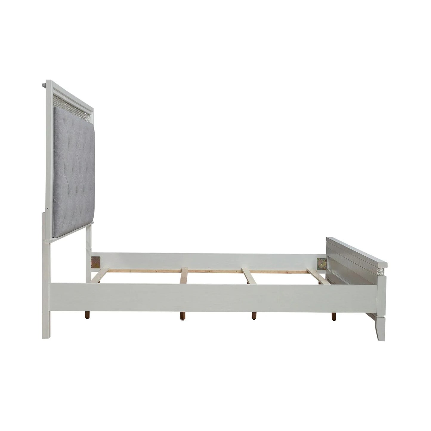 Reflections - King Upholstered Bed - White