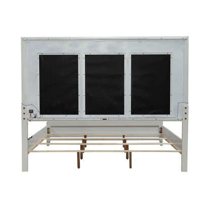 Reflections - King Upholstered Bed - White