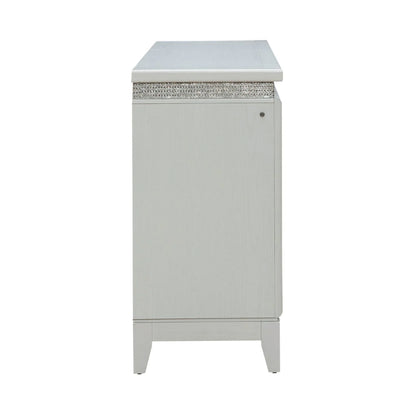 Reflections - 6 Drawer Dresser With Lights - White