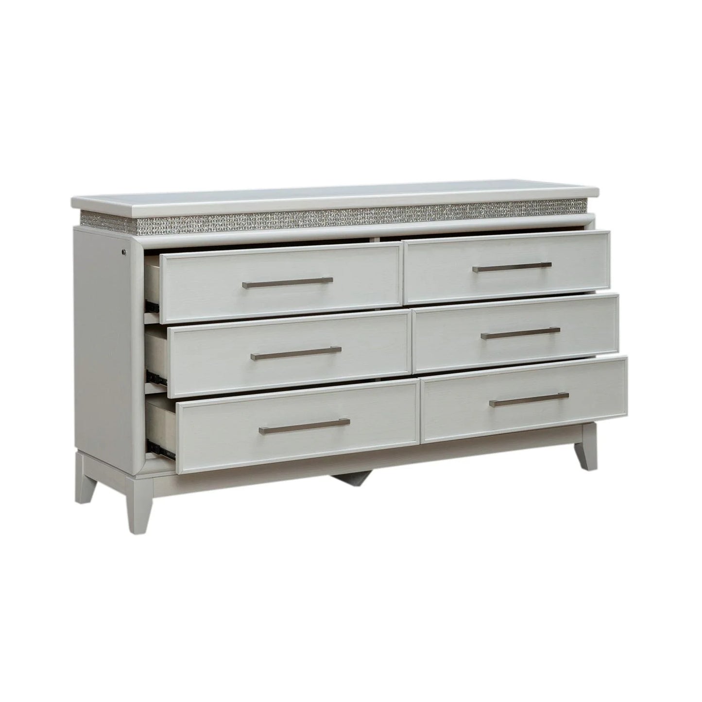 Reflections - 6 Drawer Dresser With Lights - White