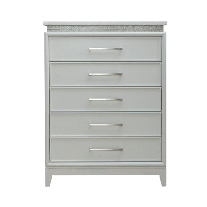Reflections - 5 Drawer Chest With Lights - White