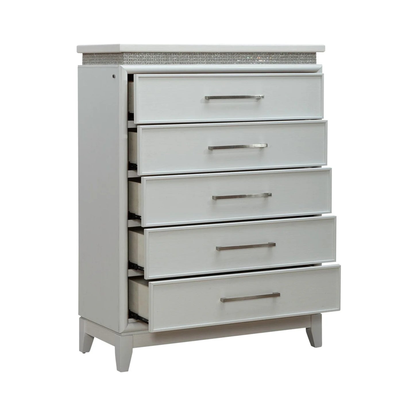 Reflections - 5 Drawer Chest With Lights - White
