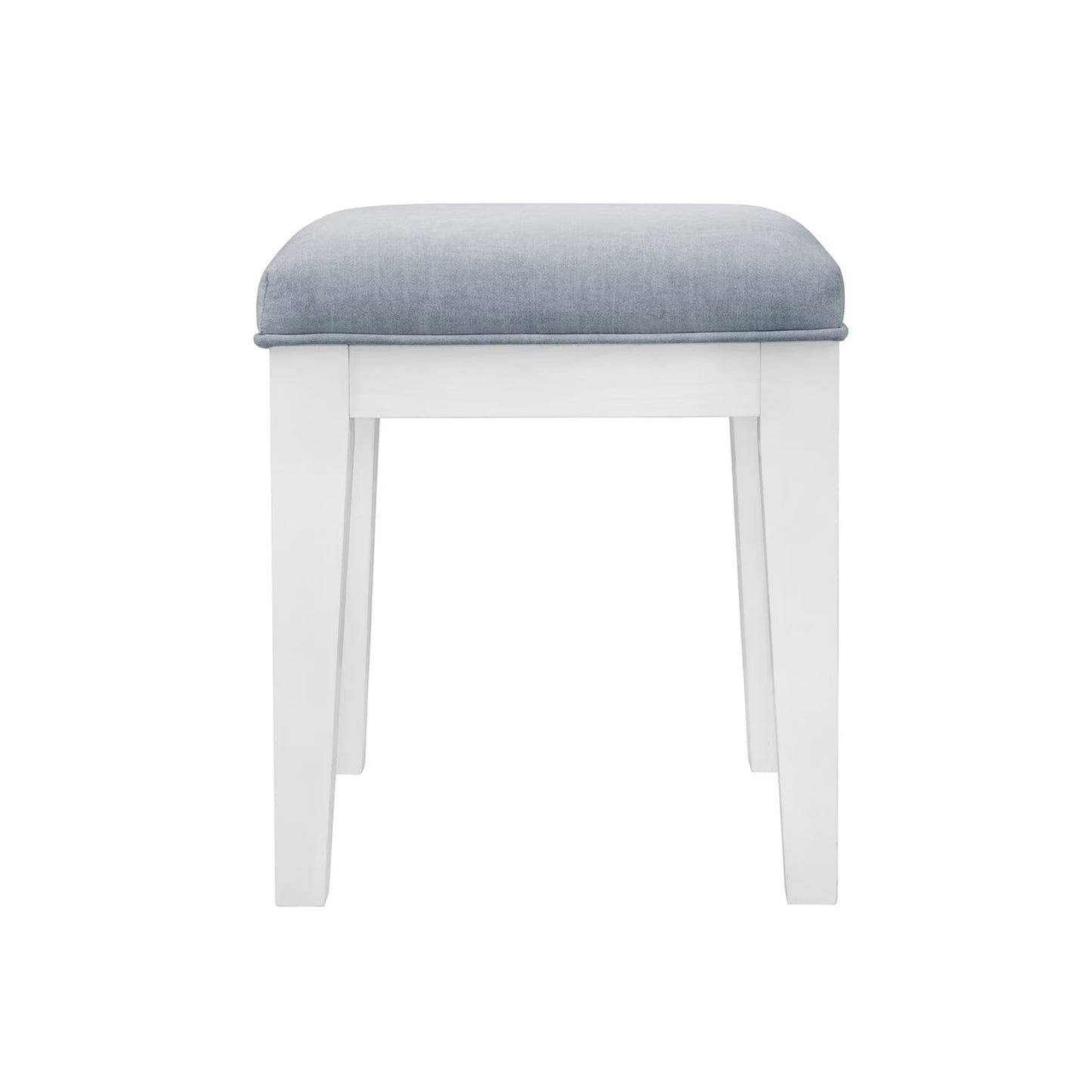 Reflections - Vanity Stool - Pearl White & Rhinestone