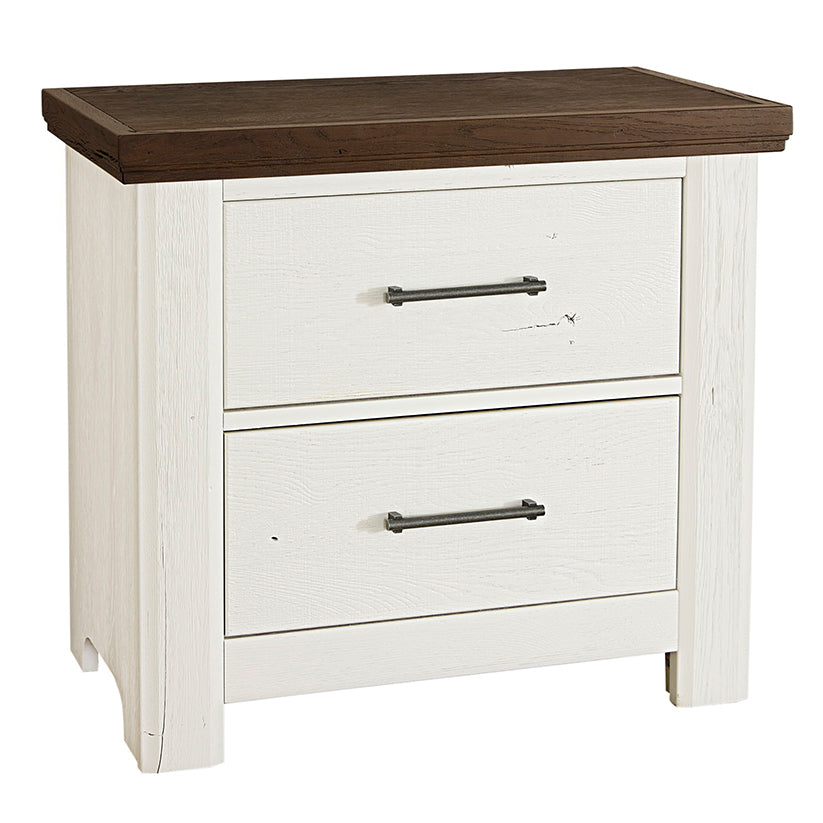 Yellowstone - 2 Drawer Night Stand - White & Buckskin