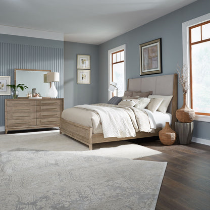 Brentwood - California King Upholstered Bed - Sandstone