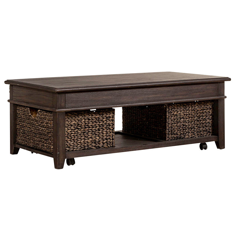 Mill Creek - Lift Top Cocktail Table - Dark Brown