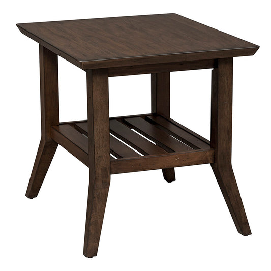 Ventura Blvd - Rectangular End Table - Dark Brown