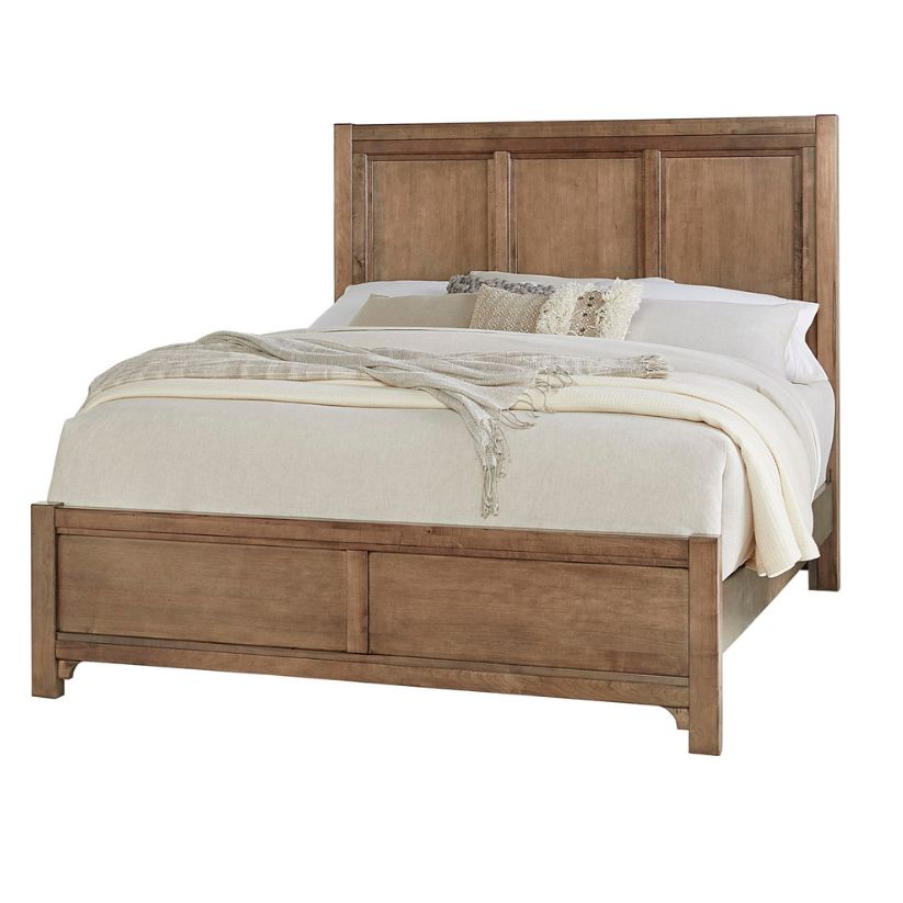 Cool Farmhouse - Queen Panel Bed - Natural