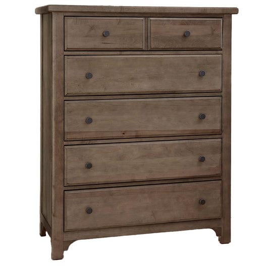 Cool Farmhouse - 5-Drawer Chest - Grey