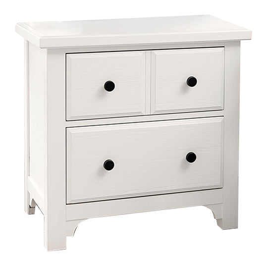 Cool Farmhouse - 2-Drawer Nightstand - Soft White