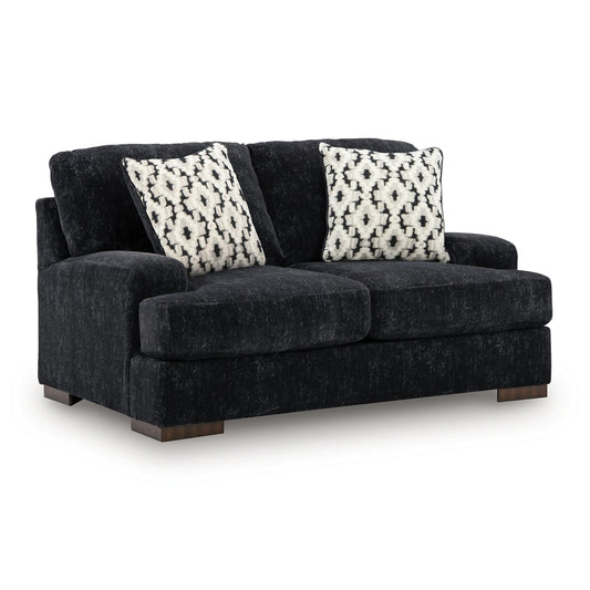 Whitmore Manor - Loveseat - Black Pearl