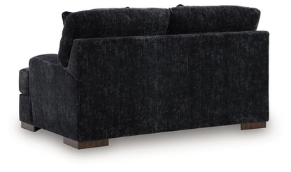 Whitmore Manor - Loveseat - Black Pearl