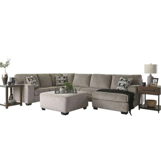 Ballinasloe - Platinum - Right Arm Facing Corner Chaise 3 Pc Sectional