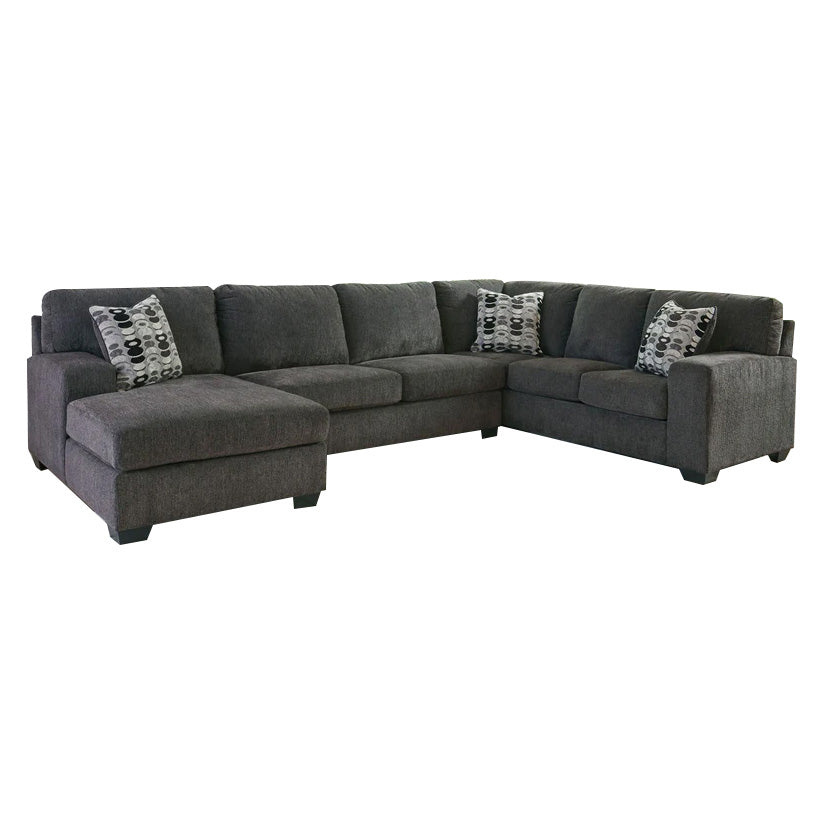 Ballinasloe - Smoke - Left Arm Facing Corner Chaise 3 Pc Sectional