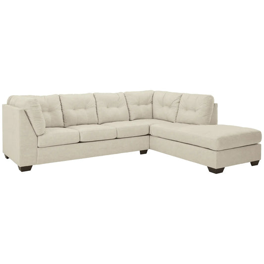 Falkirk - Parchment - Right Arm Facing Corner Chaise 2 Pc Sectional