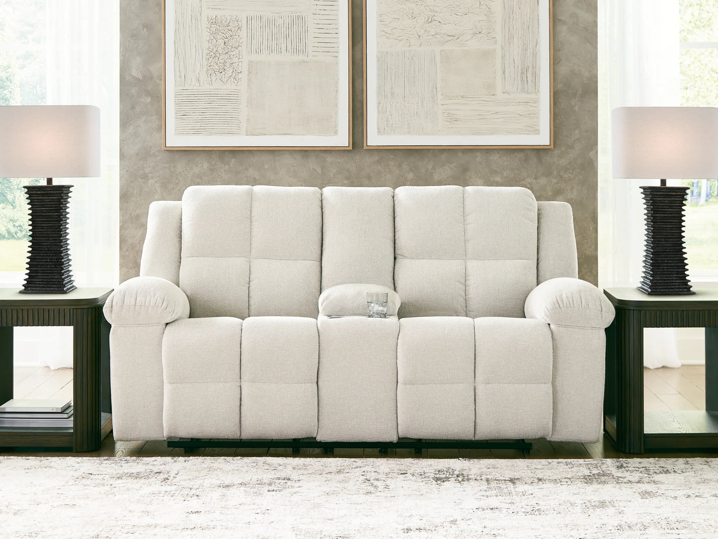 Orlen - Double Reclining Loveseat With Console - Winter